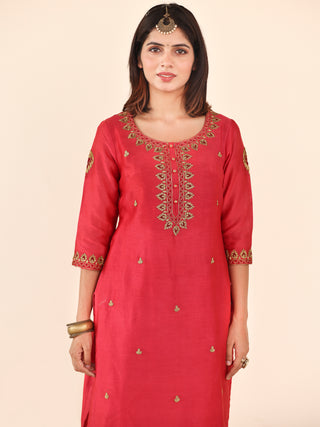 Utsav Resham Chanderi Silk Kurta