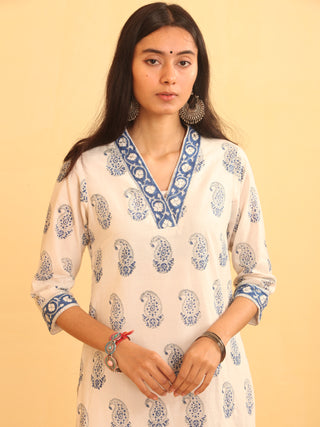 Rutba Jhalak - Set of Kurta Pants & Dupatta - KS12A2598D