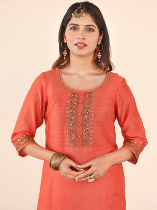 Utsav Meera Chanderi Silk Kurta