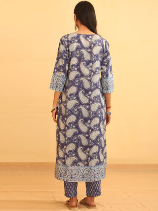 Rutba Charvi - Set of Kurta Pants & Dupatta - KS02A2594D