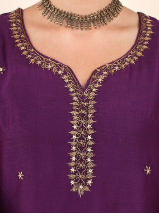 Utsav Aanya Chanderi Silk Kurta