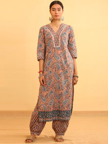 Rutba Anjum - Set of Kurta Pants & Dupatta - KS07A2597D