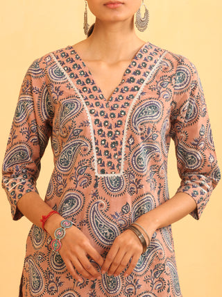 Rutba Anjum - Set of Kurta Pants & Dupatta - KS07A2597D