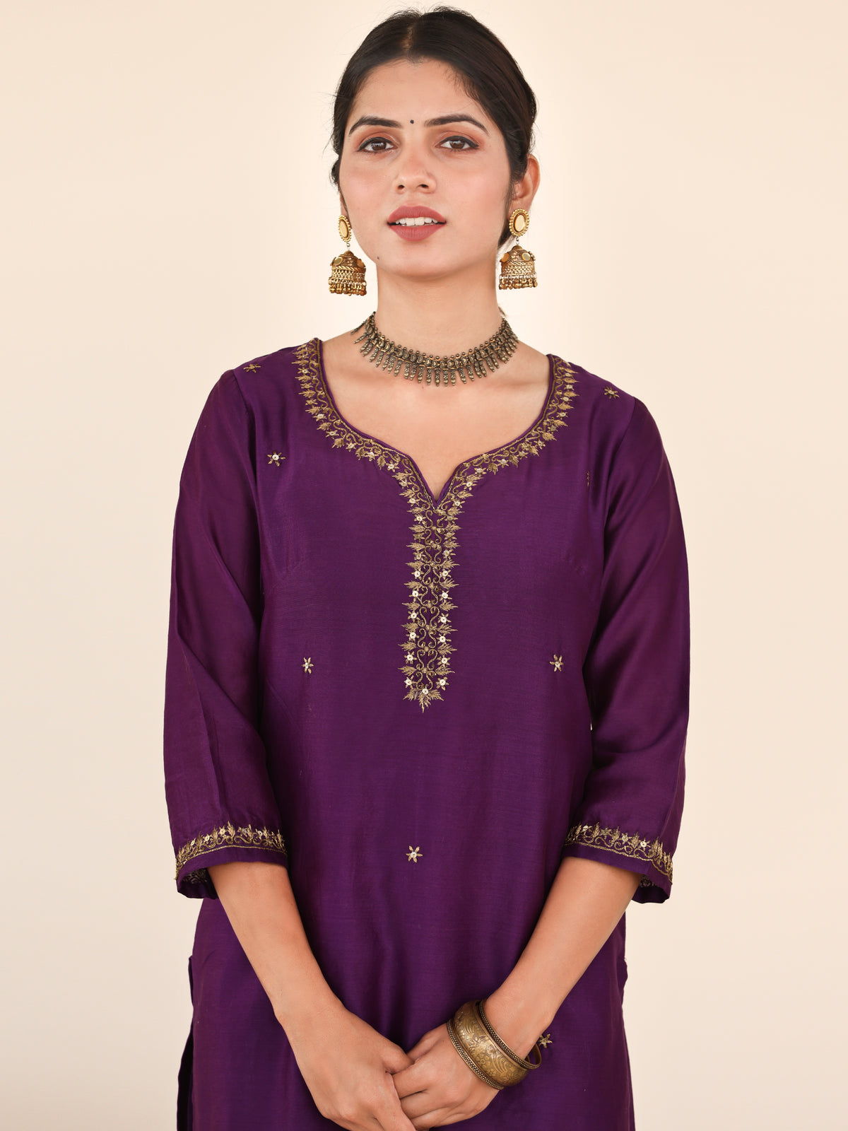 Utsav Aanya Chanderi Silk Kurta