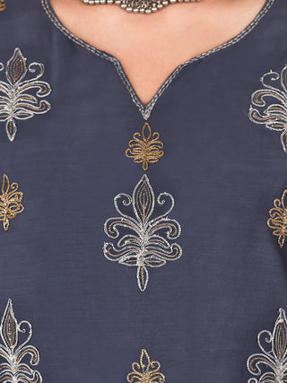 Utsav Kavya Chanderi Silk Kurta
