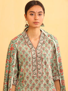 Utsav Afia - Kurta Pants & Dupatta - KS01B2588D