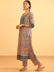 Rutba Fiza - Set of Kurta Pants & Dupatta - KS05A2597D