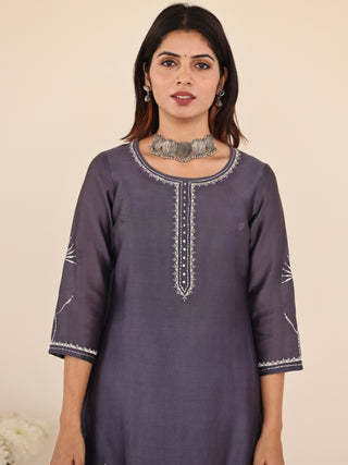 Utsav Misha Chanderi Silk Kurta