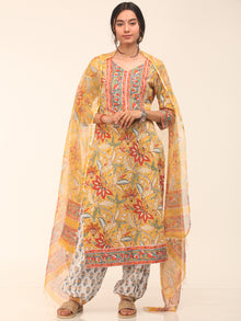 Nayab Gulrez - Set of Kurta Salwar Pants & Dupatta - KS47S2561D