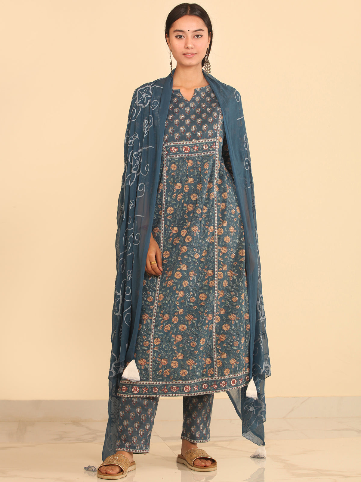 Nayab Areba - Kurta Pants & Dupatta - KS07A2562D
