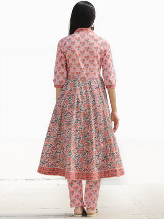 Nayab Anam - Set of Anarkali Kurta Pants & Dupatta - KS33E2540D