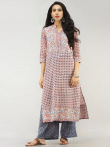 Rangrez Faghir - Set of Straight Kurta Palazzo & Dupatta - KS60A2179D