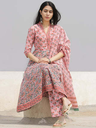Nayab Anam - Set of Anarkali Kurta Pants & Dupatta - KS33E2540D