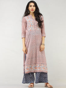 Rangrez Faghir - Set of Straight Kurta Palazzo & Dupatta - KS60A2179D