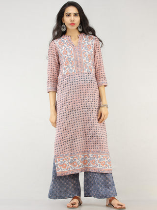 Rangrez Faghir - Set of Straight Kurta Palazzo & Dupatta - KS60A2179D