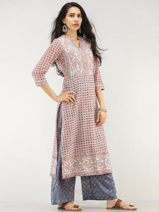 Rangrez Faghir - Set of Straight Kurta Palazzo & Dupatta - KS60A2179D