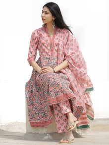 Nayab Anam - Set of Anarkali Kurta Pants & Dupatta - KS33E2540D