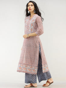 Rangrez Faghir - Set of Straight Kurta Palazzo & Dupatta - KS60A2179D