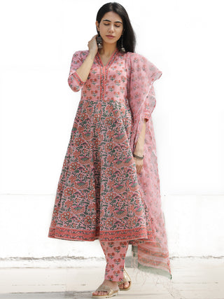 Nayab Anam - Set of Anarkali Kurta Pants & Dupatta - KS33E2540D