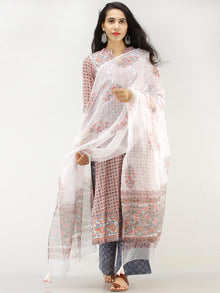 Rangrez Faghir - Set of Straight Kurta Palazzo & Dupatta - KS60A2179D