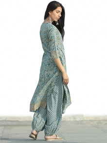 Nayab Ghazala - Set of Kurta Pants & Dupatta - KS76B2554D