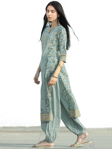 Nayab Ghazala - Set of Kurta Pants & Dupatta - KS76B2554D