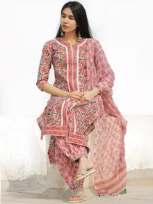 Nayab Ainy - Set of Kurta Salwar Pants & Dupatta - KS78J2540D