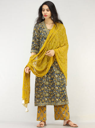 Bahaar Mehr - Set of Kurta Palazzo & Dupatta - KS45A2261D