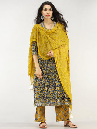 Bahaar Mehr - Set of Kurta Palazzo & Dupatta - KS45A2261D
