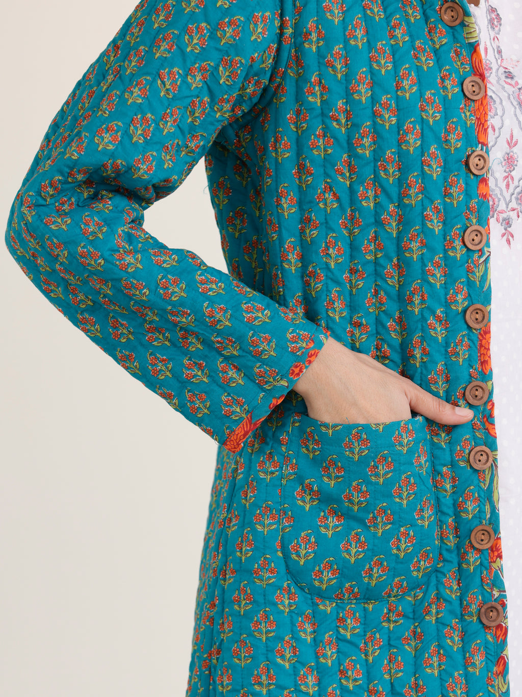 Shishir Misha Quilted Reversible Jacket – InduBindu