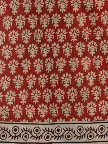 Red Beige Black Hand Block Printed Kurta - K29F001