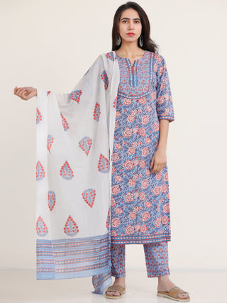 Jashn Rachna Set Of Kurta Salwar Pants Dupatta