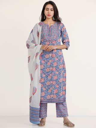 Jashn Rachna Set Of Kurta Salwar Pants Dupatta