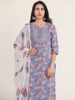 Jashn Rachna Set Of Kurta Salwar Pants Dupatta