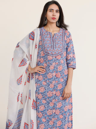 Jashn Rachna Set Of Kurta Salwar Pants Dupatta