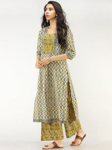 Bahaar Aadab - Set of Kurta Palazzo & Dupatta - KS03C2263D