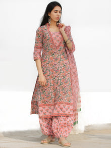 Nayab Sameera - Set of Kurta Salwar Pants & Dupatta - KS60F2540D