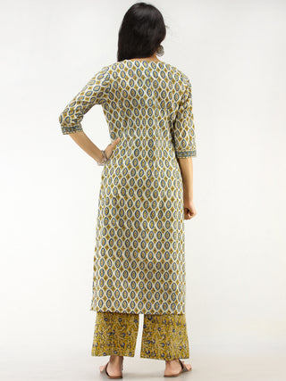 Bahaar Aadab - Set of Kurta Palazzo & Dupatta - KS03C2263D