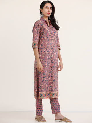 Jashn Zinal Set Of Kurta Pants Kota Dupatta