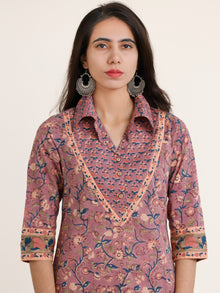 Jashn Zinal Set Of Kurta Pants Kota Dupatta