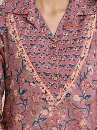 Jashn Zinal Set Of Kurta Pants Kota Dupatta