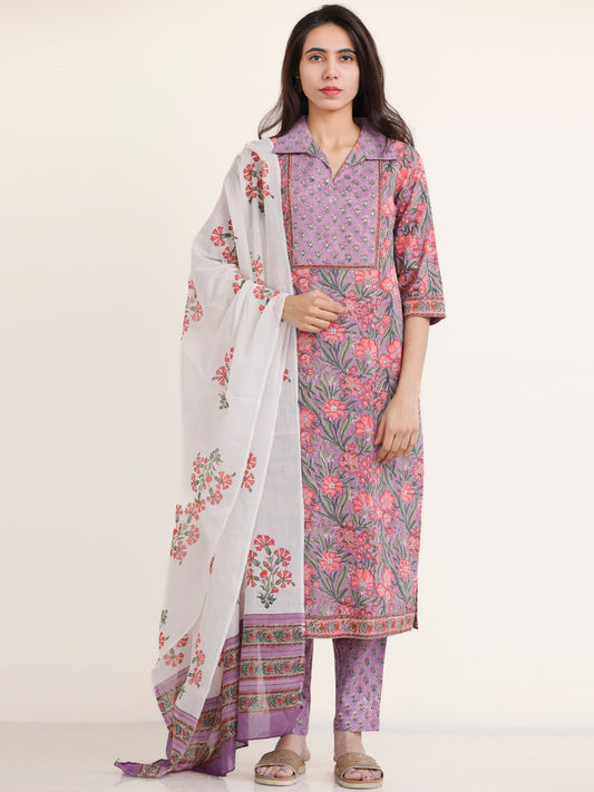 Jashn Diba Set Of Kurta Pants Dupatta