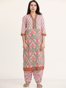 Jashn Saima Set Of Kurta Pants Kota Doria Dupatta