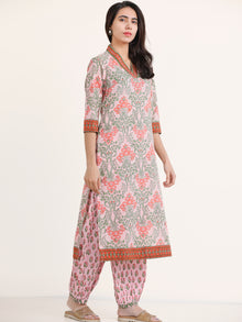 Jashn Mohak Set Of Kurta Pants Kota Doria Dupatta