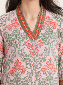 Jashn Mohak Set Of Kurta Pants Kota Doria Dupatta