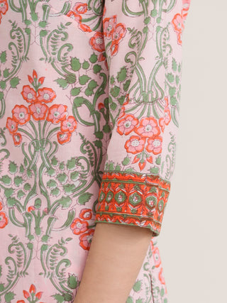 Jashn Mohak Set Of Kurta Pants Kota Doria Dupatta