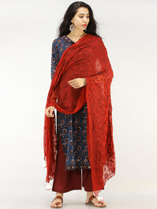 Bahaar Rafya - Set of Kurta Palazzo & Dupatta - KS46A2256D