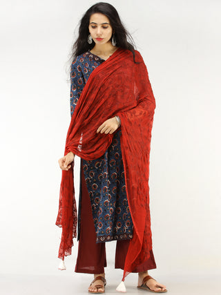 Bahaar Rafya - Set of Kurta Palazzo & Dupatta - KS46A2256D