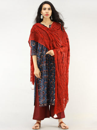 Bahaar Rafya - Set of Kurta Palazzo & Dupatta - KS46A2256D