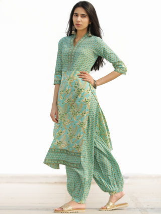 Nayab Aaina - Set of Kurta Salwar Pants & Dupatta - KS59F2541D